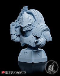 Image 4 of Wrex - Mass Effect Fan Art Statue and Bust 