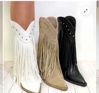Image 1 of Western studded ankle boots 