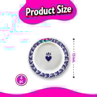 Image 5 of Premium Disposable Plates - Talavera Azul 