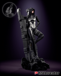 Image 3 of Kasumi - Mass Effect Fan Art Statue and Bust