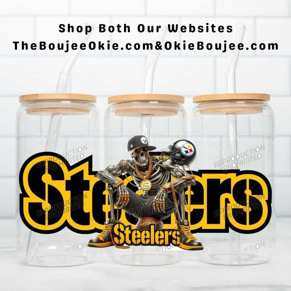Image of Pittsburgh Steelers Football Uv Dtf Wrap Choice of 3
