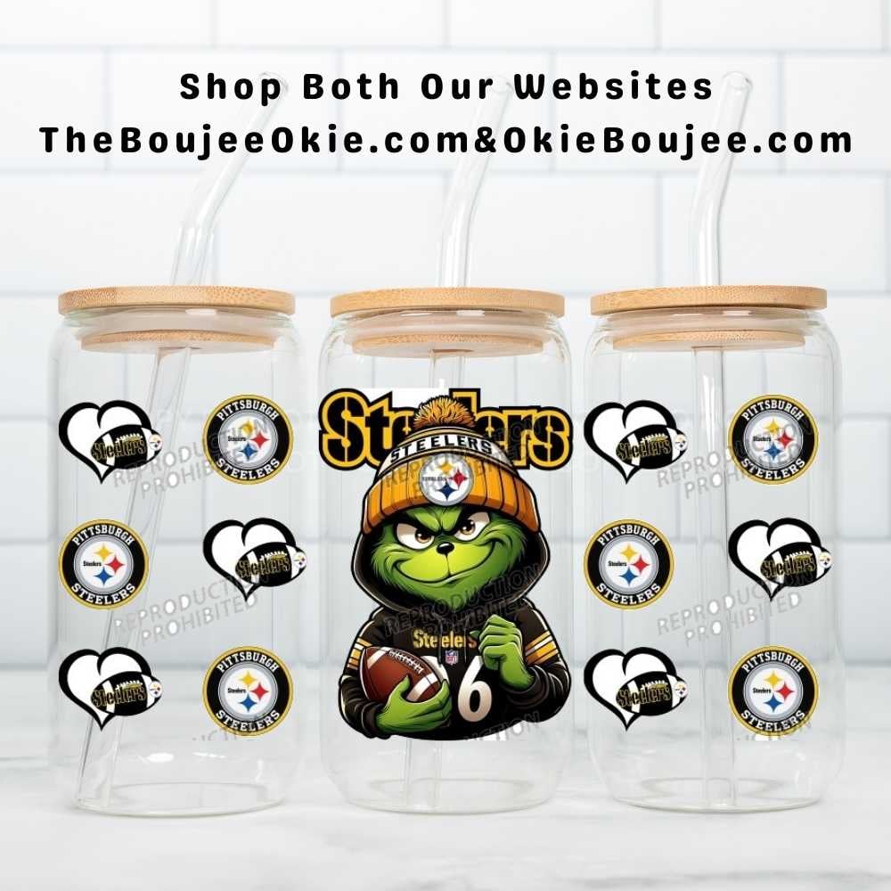 Image of Pittsburgh Steelers Football Uv Dtf Wrap Choice of 3