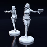 Image 1 of Miranda with gun - Mass Effect Fan Art Statue and Bust 