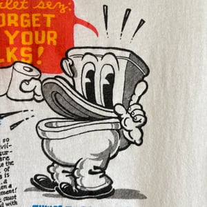 Image of Robert Crumb 'Tommy Toilet' T-Shirt