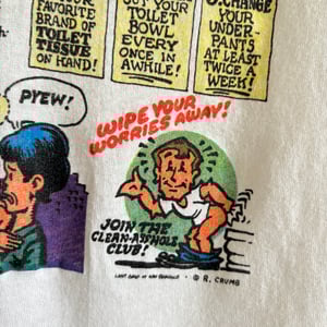 Image of Robert Crumb 'Tommy Toilet' T-Shirt