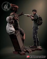 Image 3 of Joel and the Clicker - Last of Us Fan Art Diorama