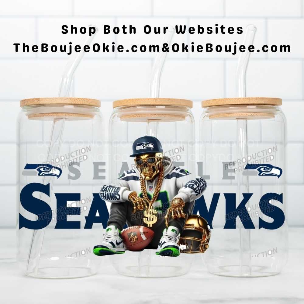 Image of Seattle Seahawks Football Uv Dtf Wrap Choice of 2