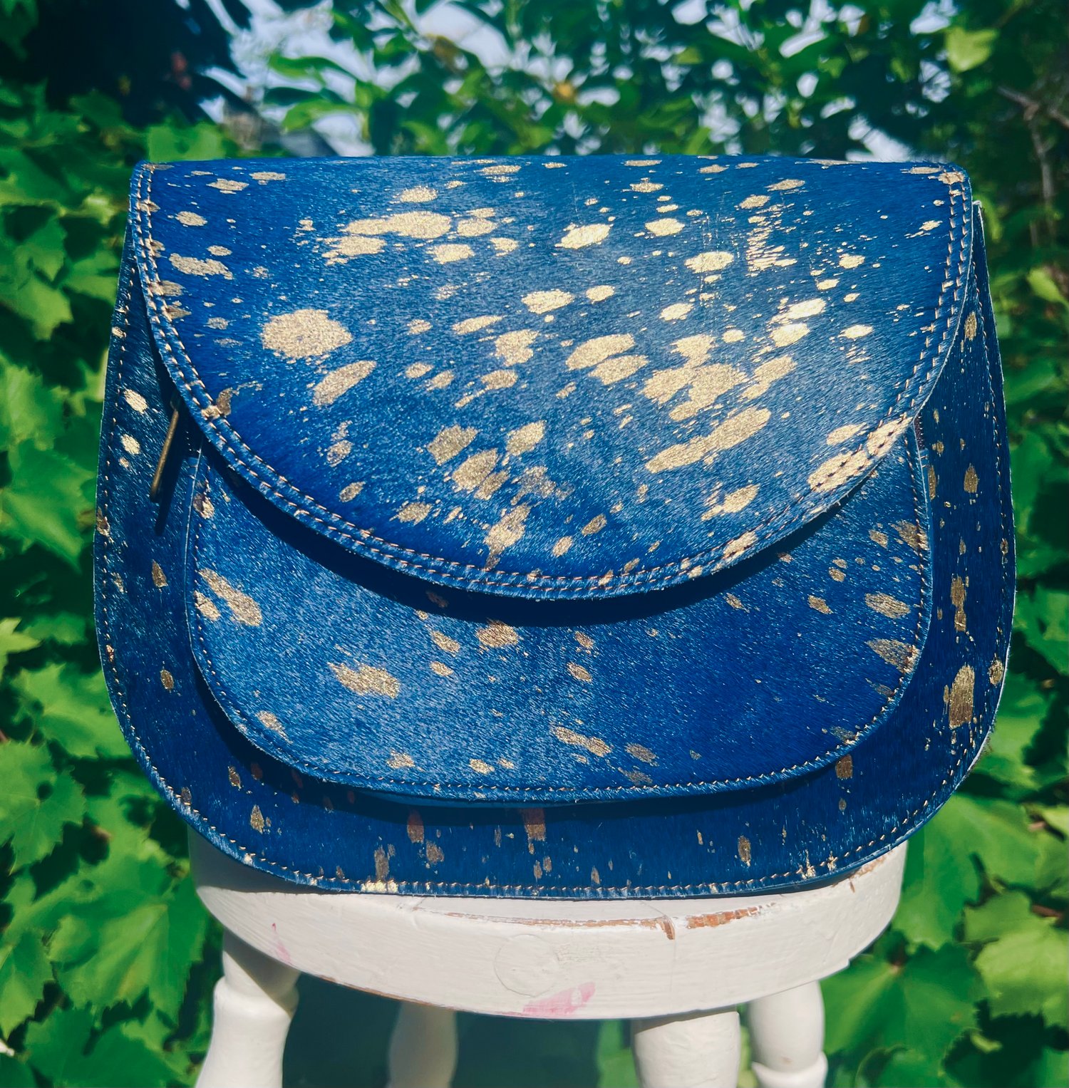 Image of Harlequin Collection - sparkly fur bag - #1A