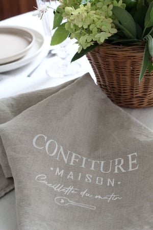 Image of Torchon en lin naturel 100% lin 