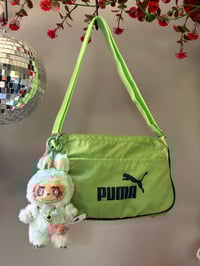 Image 1 of 90s/00s Vintage Puma Sport Crossbody Shoulder Bag w/ Labubu