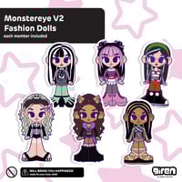 katseye 'monstereye V2' fashion doll sticker pack.