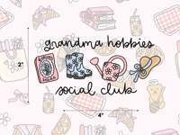 Grandma Hobbies Sticker