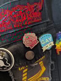 Image 4 of 1" Enamel Pin - AHTCK Logo - **WASTELAND PICKUP**