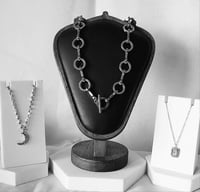 Image 1 of Snaffle & Rings Toggle Clasp Necklace