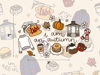I Am An Autumn Sticker