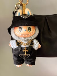 Image 3 of Y2K Coach Small Soho Pleated Shoulder Bag w/ Labubu