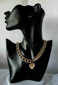 Image 2 of Diamond Heart Choker 