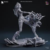 Image 1 of Fractured Jinxx - Arcane League of Legends Fan Art