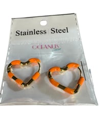 Image 2 of OCEANUS LABEL- Orange Heart 