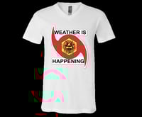 Image 2 of THE WEATHER IS HAPPENING ACOLYTE'S V-NECK T-SHIRT