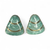 Image 2 of OCEANUS LABEL- Earrings Blue Shell 