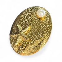 Image 3 of OCEANUS LABEL- Earrings Pearl and Starfish