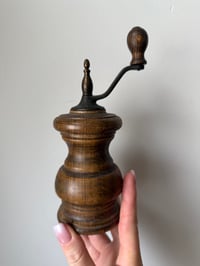 Image 2 of Vintage West Germany Wooden Pepper Grinder