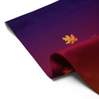 Image 8 of Garden flag - Fall Leaves and Pumpkin Sunset