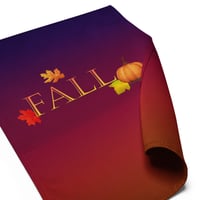 Image 9 of Garden flag - Fall Leaves and Pumpkin Sunset