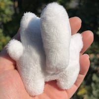 Image 2 of White/Green Cat-o-Lantern Plushie