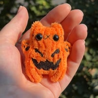 Image 2 of Pumpkin Kitty Plushie