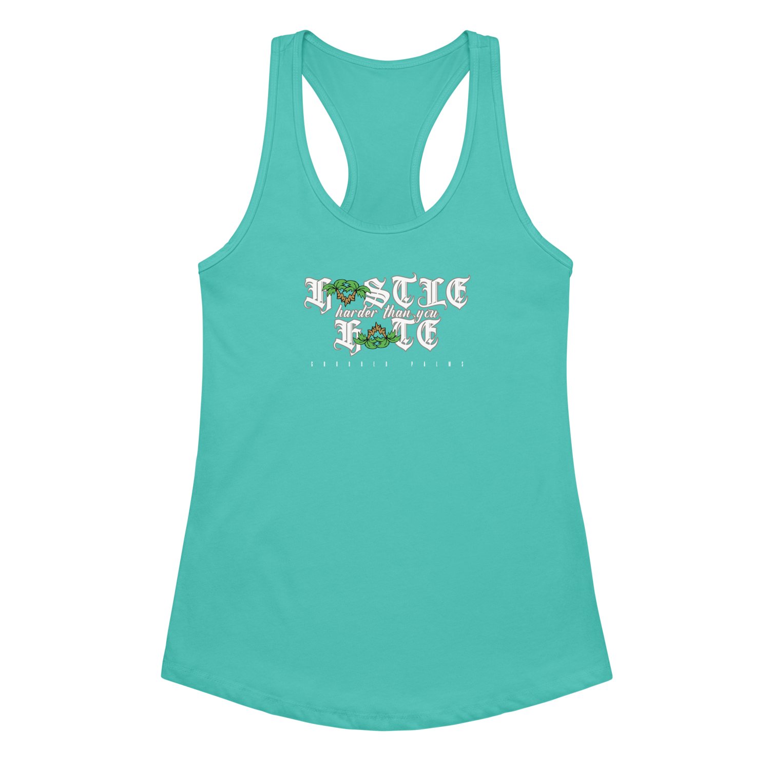 Image of Crooked Palms Hustle Harder than you Hate - Ladies Tank