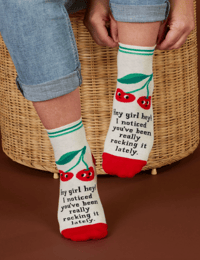 Image 3 of Hey Girl Hey Ankle Socks