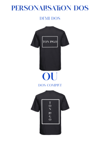 Image 3 of Tee noir à personnaliser
