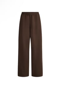 Image 3 of SKIMS- BOYFRIEND BAGGY FLEECE STRAIGHT LEG- ESPRESSO