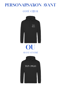 Image 2 of Sweat noir à personnaliser