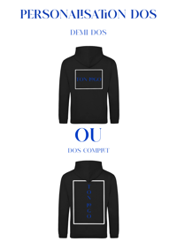 Image 3 of Sweat noir à personnaliser