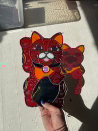 Image 5 of Lucky Cats - Black, Mauve, Ice Blue + Queen of Hearts