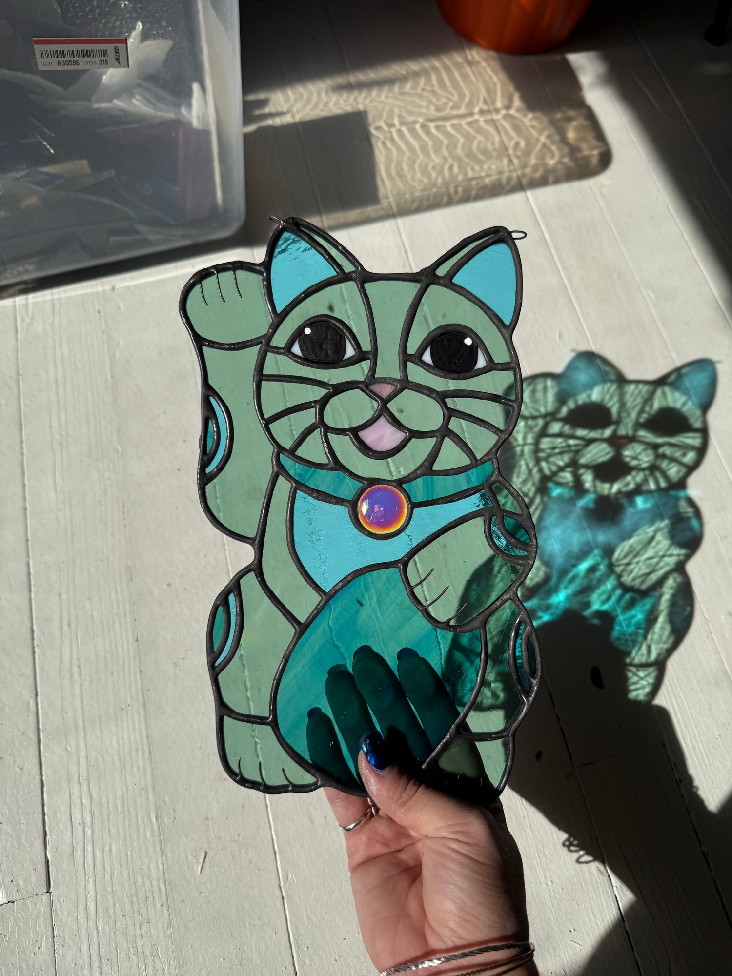 Image of Lucky Cats - Baby Pink, Sea foam and Earthy 