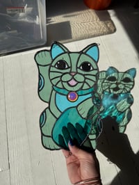 Image 3 of Lucky Cats - Baby Pink, Sea foam and Earthy 