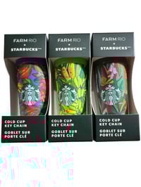 Image 1 of STARBUCKS FARM RIO COLLAB MINI TUMBLE KEY CHAIN