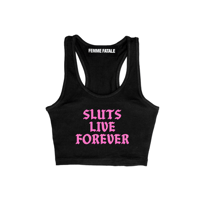 Image 1 of SLUTS LIVE FOREVER BABYGIRL TANK TOP
