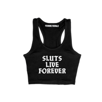 Image 2 of SLUTS LIVE FOREVER BABYGIRL TANK TOP