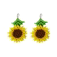 Image 2 of Sunflower earrings 