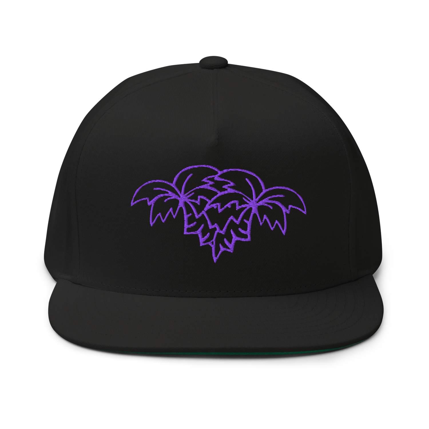 Image of CP Purple Palms Flat Bill Cap 