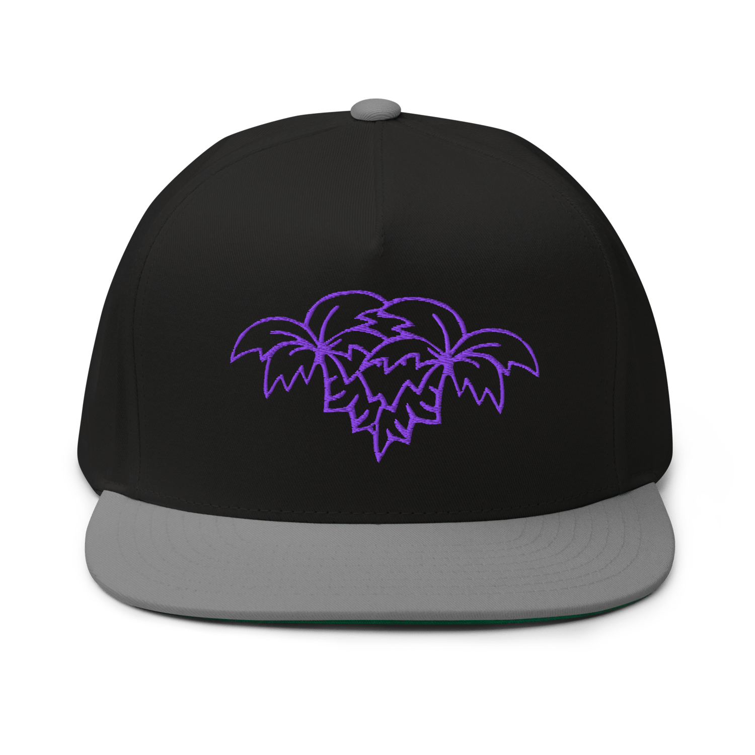 Image of CP Purple Palms Flat Bill Cap 