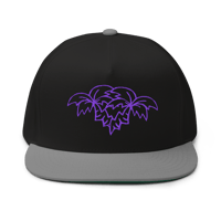 Image 3 of CP Purple Palms Flat Bill Cap 