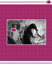 Godzilla Card Sticker