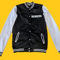 Image 1 of Childhood Cancer Awareness Varsity Jacket 