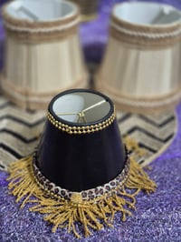 Image 1 of Burlap Embellished Lamp Shade Trio